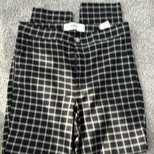Hollister black plaid pants